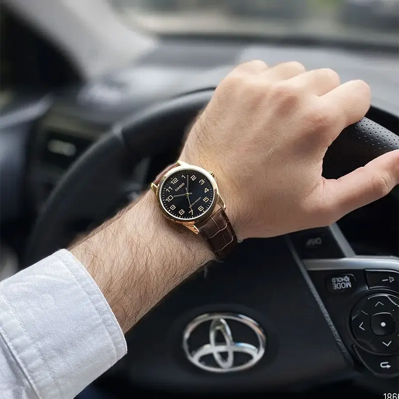 Casio Enticer MTP-V001GL-1B Black Dial Men's Watch